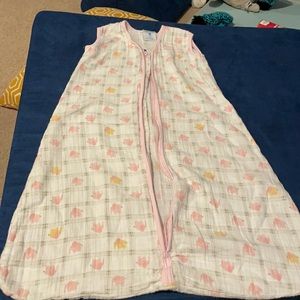 100% Cotton Halo SleepSack with Pink Elephants (L)